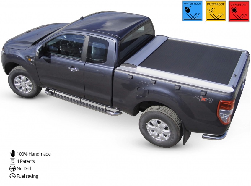 Laderaumabdeckung – Rollverdeck für FORD Ranger Space Cab 1998-2007 SOT 1303 Aluminium eloxiert 021RANGER1303SILVER – Bild 2