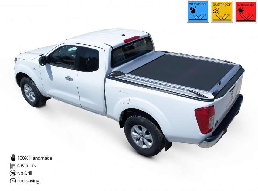 Laderaumabdeckung - Rollverdeck für NISSAN D40 Navara Space Cab SOT 1303 Aluminium eloxiert