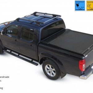 Laderaumabdeckung - Rollverdeck für NISSAN Navara D40 Double Cab 165cm SOT 1302 black matt