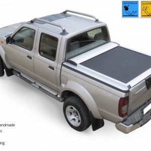 Laderaumabdeckung - Rollverdeck für NISSAN Navara D22 NP-300 Double Cab 2001-2005 SOT 130 Aluminium eloxiert