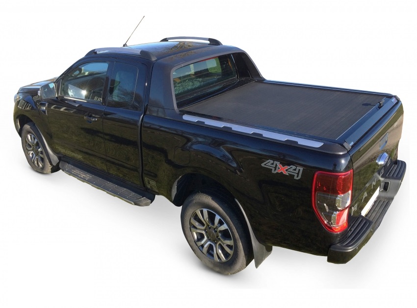 Laderaumabdeckung – Rollverdeck für FORD Ranger WildTrak Space Cab ab 11/2012+ & 2016+ SOT 1309 black matt 014WILDTRAK1309BLACK – Bild 2