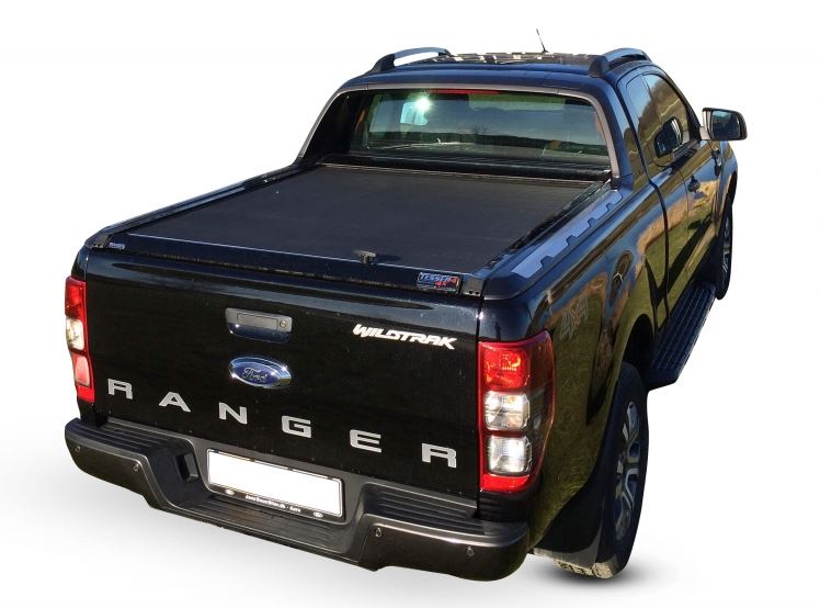Laderaumabdeckung – Rollverdeck für FORD Ranger WildTrak Space Cab ab 11/2012+ & 2016+ SOT 1309 black matt 014WILDTRAK1309BLACK – Bild 3