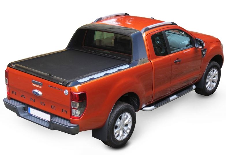 Laderaumabdeckung – Rollverdeck für FORD Ranger WildTrak Space Cab ab 11/2012+ & 2016+ SOT 1309 black matt 014WILDTRAK1309BLACK – Bild 4