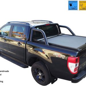 Laderaumabdeckung - Rollverdeck für FORD Ranger LIMITED D/C ab 11/2012+ & 2016+ SOT 1306 black matt
