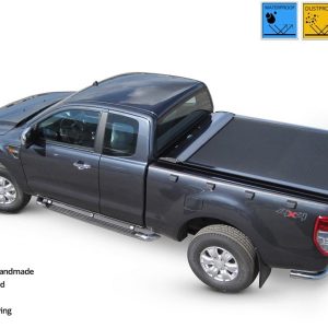 Laderaumabdeckung - Rollverdeck für FORD Ranger Space Cab 2007-2011 SOT 1303 black matt