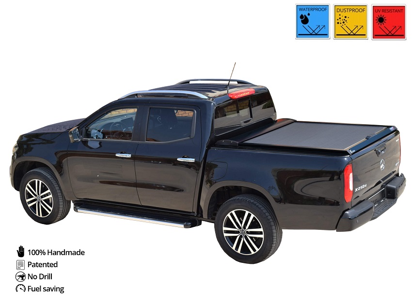 Laderaumabdeckung - Rollverdeck für Mercedes Benz X-Klasse Doppel Cab SOT 1319 black matt