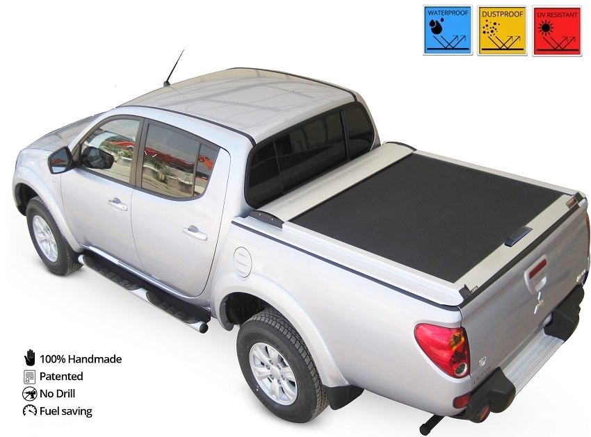 Laderaumabdeckung - Rollverdeck für Mitsubishi L200 2006-08/2015 Double Cab Longbed SOT 130 Aluminium eloxiert