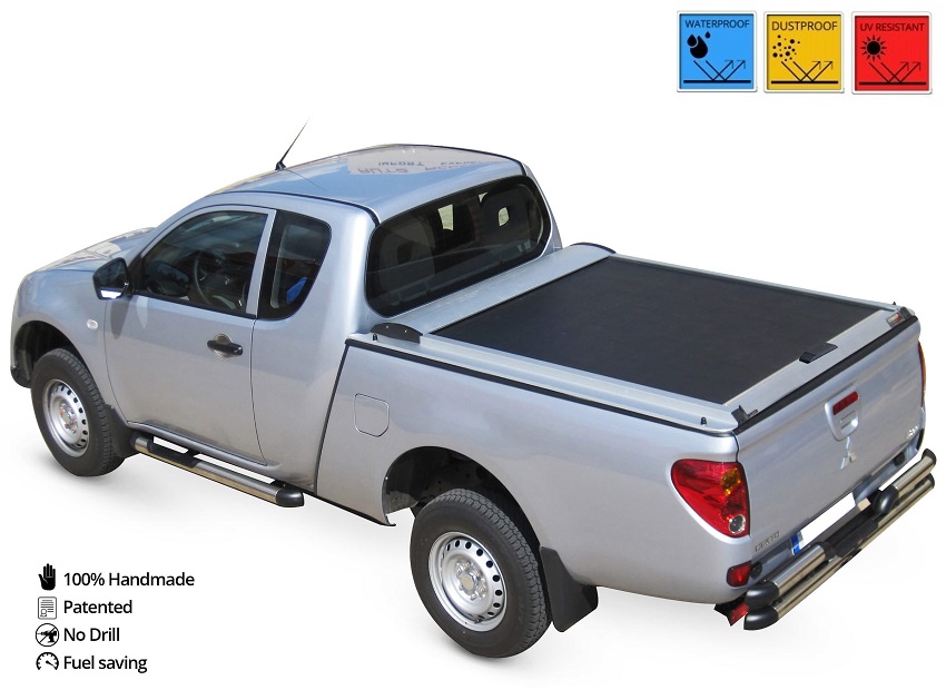 Laderaumabdeckung - Rollverdeck für MITSUBISHI L200 (Triton) 2006-2015 Space Cab SOT 1303 Aluminium eloxiert