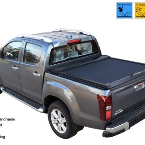 Laderaumabdeckung - Rollverdeck für ISUZU D-Max D/C Double Cab ab 2012-2020 SOT 1304 black matt