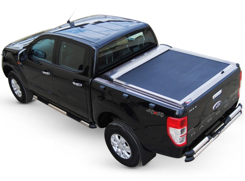 Laderaumabdeckung – Rollverdeck für FORD Ranger Double Cab 2007-2011 SOT 130 Aluminium eloxiert 015RANGER130SILVER – Bild 2