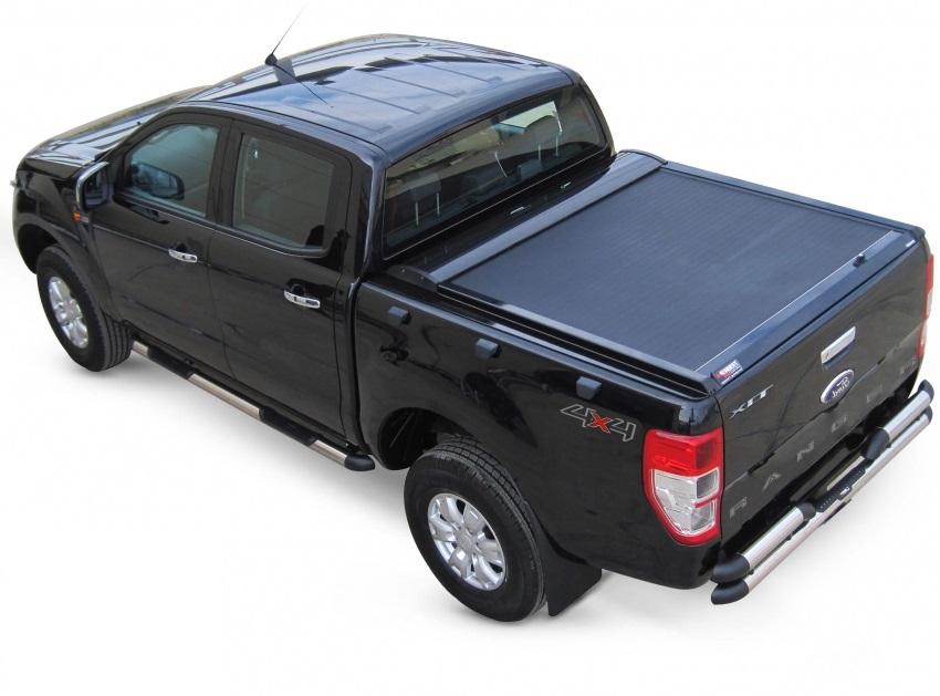 Laderaumabdeckung – Rollverdeck für FORD Ranger Double Cab 2007-2011 SOT 130 black matt 016RANGER130BLACK – Bild 2