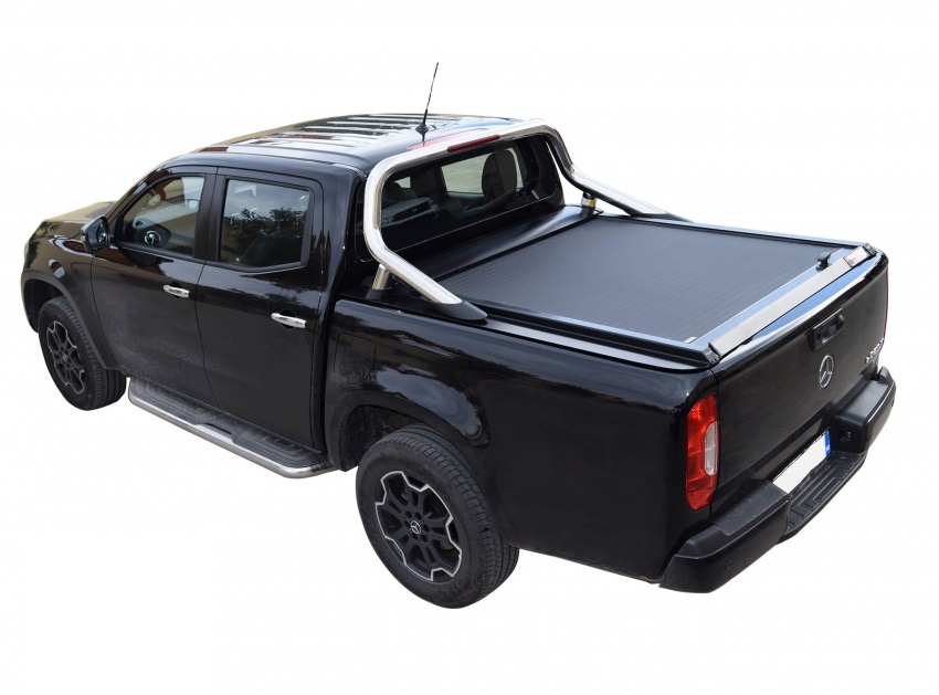 Laderaumabdeckung – Rollverdeck für Mercedes Benz X-Klasse Doppel Cab SOT 13191 mit original OEM Rollbar black matt 054XKLASSE13191BLACK – Bild 2