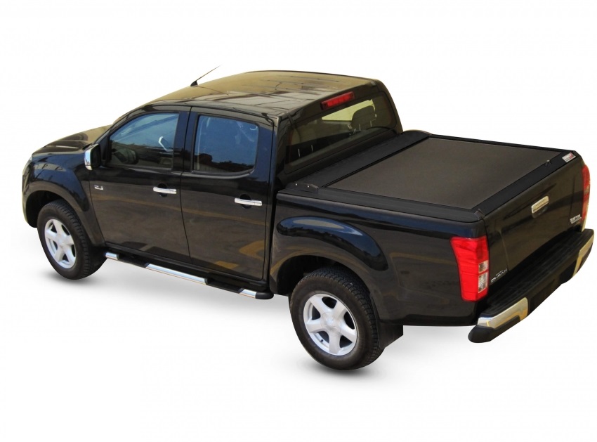 ISUZU D-Max D/C Double Cab 2003-2007 SOT 130 black matt Laderaumabdeckung - Rollverdeck