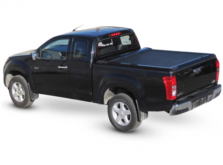 ISUZU D-Max Space Cab 2007-2011 SOT 1303 black matt Laderaumabdeckung - Rollverdeck