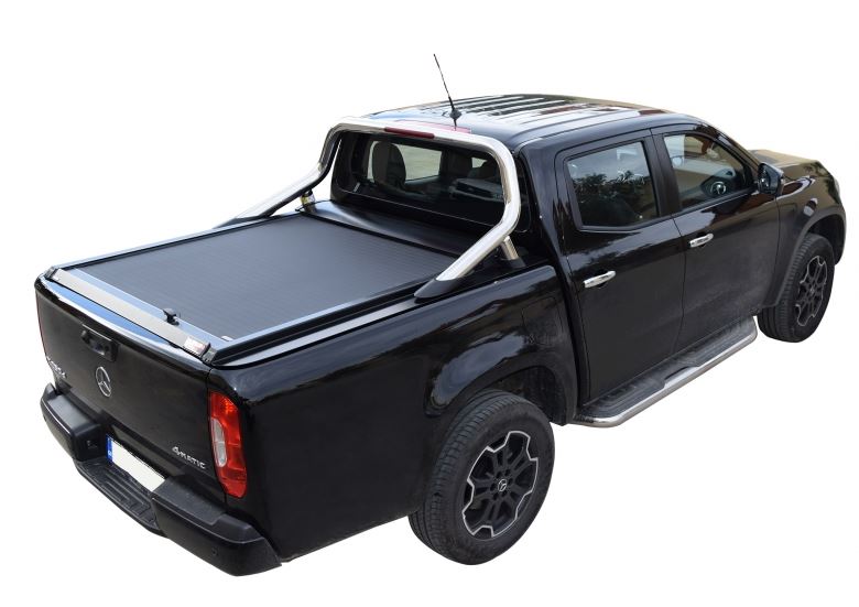 Laderaumabdeckung – Rollverdeck für Mercedes Benz X-Klasse Doppel Cab SOT 13191 mit original OEM Rollbar black matt 054XKLASSE13191BLACK – Bild 3