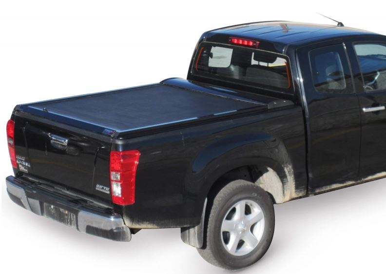 ISUZU D-Max Space Cab 2007-2011 SOT 1303 black matt Laderaumabdeckung - Rollverdeck