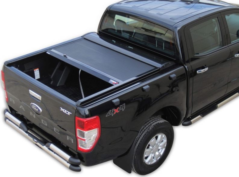 Laderaumabdeckung – Rollverdeck für FORD Ranger Double Cab 2007-2011 SOT 130 black matt 016RANGER130BLACK – Bild 4