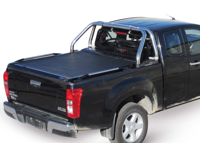 ISUZU D-Max Space Cab 2007-2011 SOT 1303 black matt Laderaumabdeckung - Rollverdeck