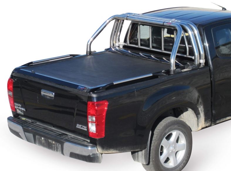 ISUZU D-Max Space Cab 2007-2011 SOT 1303 black matt Laderaumabdeckung - Rollverdeck