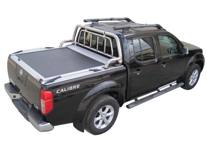 NISSAN Navara D40 Double Cab 165cm SOT 1302 Aluminium eloxiert Laderaumabdeckung - Rollverdeck