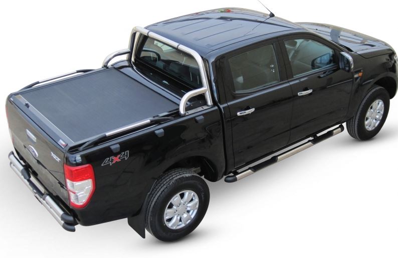 Laderaumabdeckung – Rollverdeck für FORD Ranger Double Cab 2007-2011 SOT 130 black matt 016RANGER130BLACK – Bild 7
