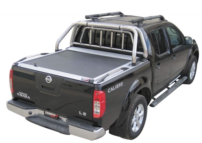 NISSAN Navara D40 Double Cab 165cm SOT 1302 Aluminium eloxiert Laderaumabdeckung - Rollverdeck