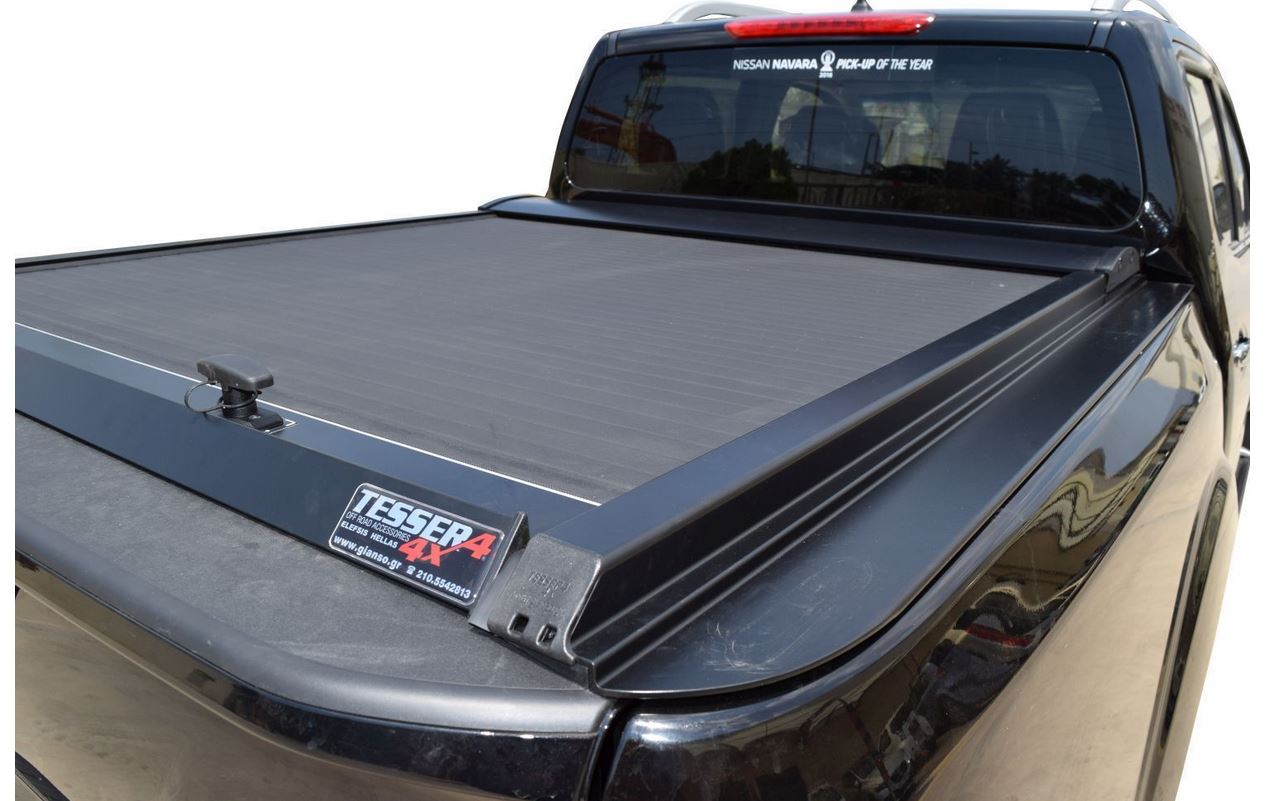 NISSAN Navara D22 NP-300 Double Cab 2001-2005 SOT 130 black matt Laderaumabdeckung - Rollverdeck