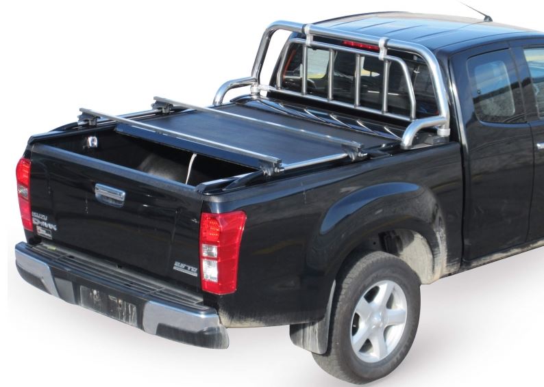 ISUZU D-Max Space Cab 2007-2011 SOT 1303 black matt Laderaumabdeckung - Rollverdeck