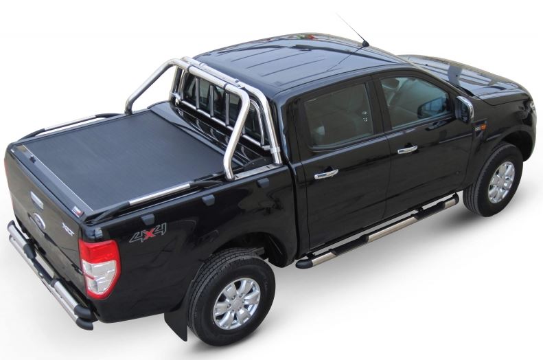 Laderaumabdeckung – Rollverdeck für FORD Ranger Double Cab 2007-2011 SOT 130 black matt 016RANGER130BLACK – Bild 8