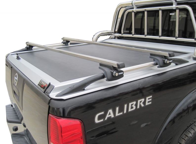 NISSAN Navara D40 Double Cab 165cm SOT 1302 Aluminium eloxiert Laderaumabdeckung - Rollverdeck