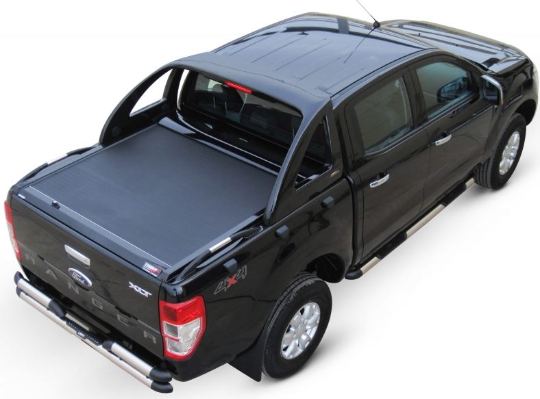 Laderaumabdeckung – Rollverdeck für FORD Ranger Double Cab 2007-2011 SOT 130 black matt 016RANGER130BLACK – Bild 9