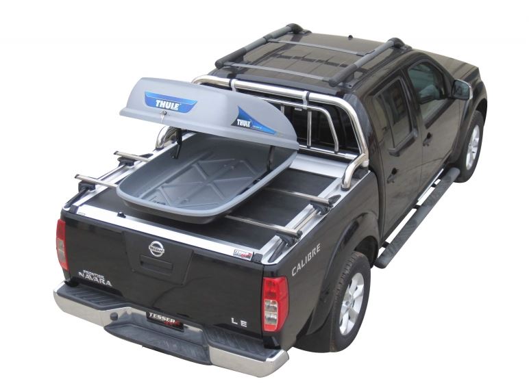 NISSAN Navara D40 Double Cab 165cm SOT 1302 Aluminium eloxiert Laderaumabdeckung - Rollverdeck