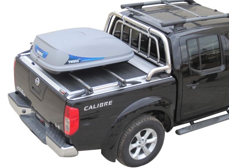 NISSAN Navara D40 Double Cab 165cm SOT 1302 Aluminium eloxiert Laderaumabdeckung - Rollverdeck