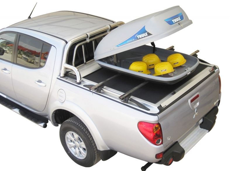 Mitsubishi L200 2006-08/2015 Double Cab Longbed SOT 130 Aluminium eloxiert Laderaumabdeckung