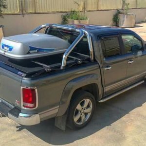 Doppel Reling KOY 80 Sport INOX black matt passend für Ford Ranger Limited 126DKOY80SPORTINOXBLACK