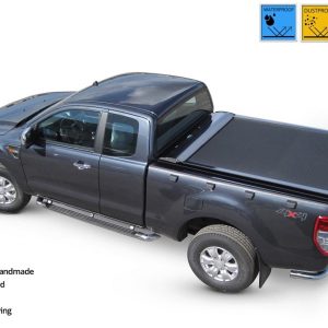 Laderaumabdeckung - Rollverdeck für FORD Ranger Space Cab 1998-2007 SOT 1303 black matt