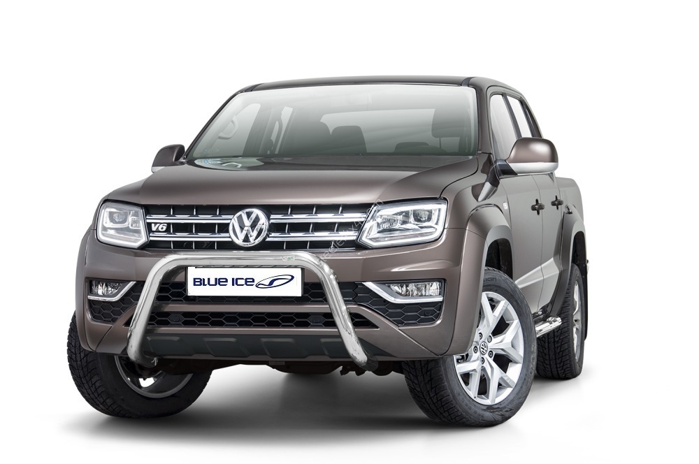 Frontschutzbügel BULLBAR BULL BAR STAHL AISI 304 für VW Amarok ab 2016+ 147Bullbarsilver