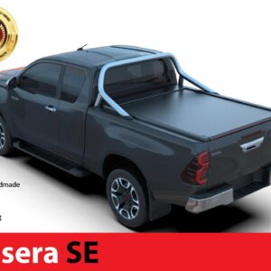 Laderaumabdeckung Rollverdeck Tessera SE manuell für Toyota Hilux Revo 2016+ mit OEM Überrollbügel space cab TESS 15171 SE black matt