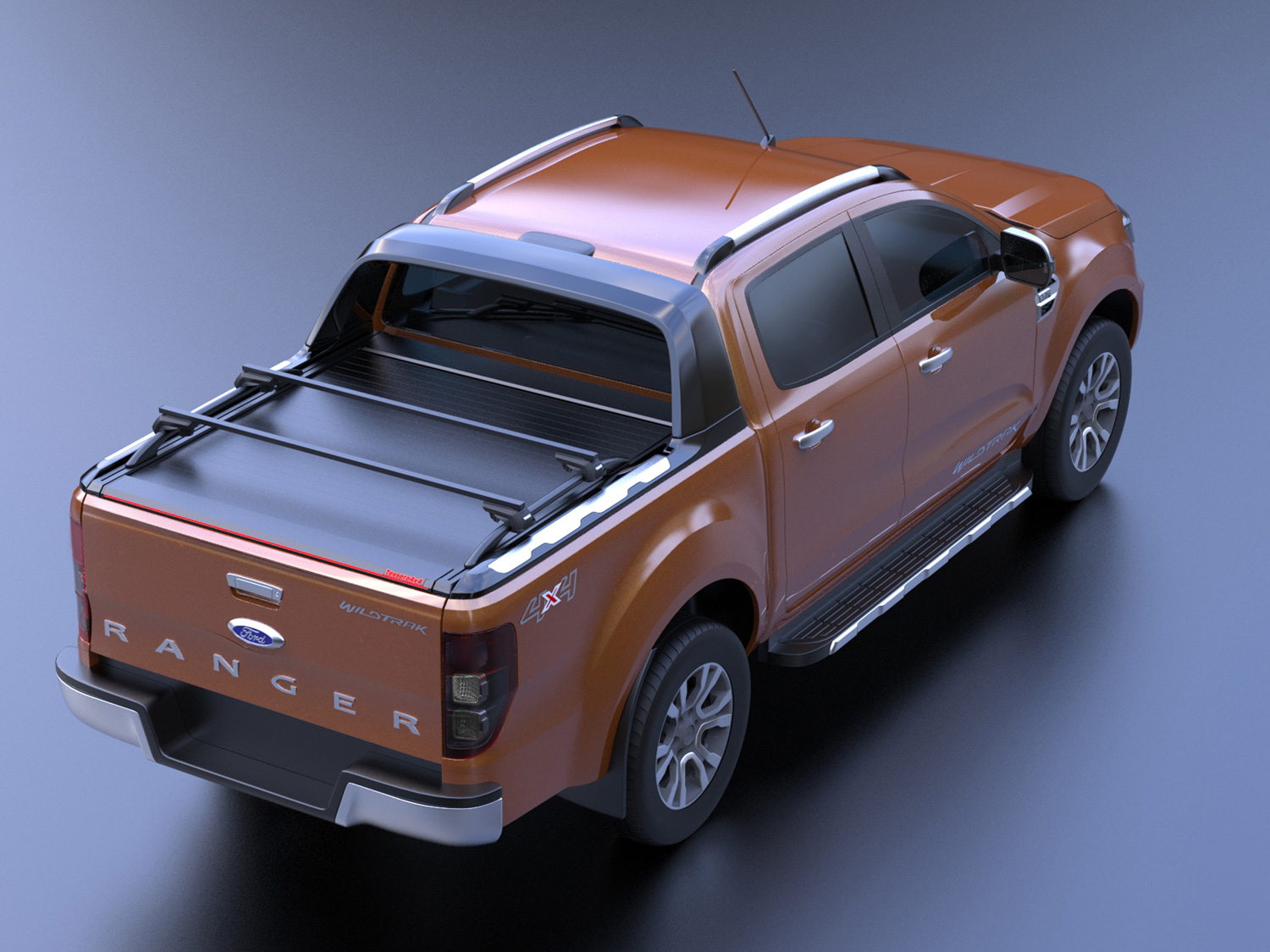 Laderaumabdeckung Tessera SE für Ford Ranger Wildtrak D/C ab 2012+ & 2016+ & 2020+TESS 1508 SE black matt