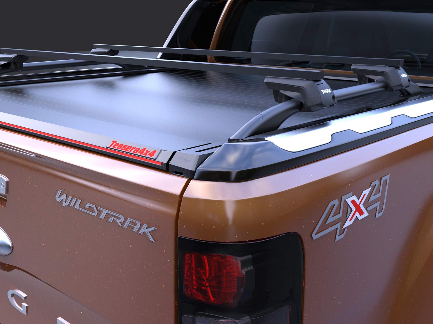 Laderaumabdeckung Tessera SE für Ford Ranger Wildtrak D/C ab 2012+ & 2016+ & 2020+TESS 1508 SE black matt