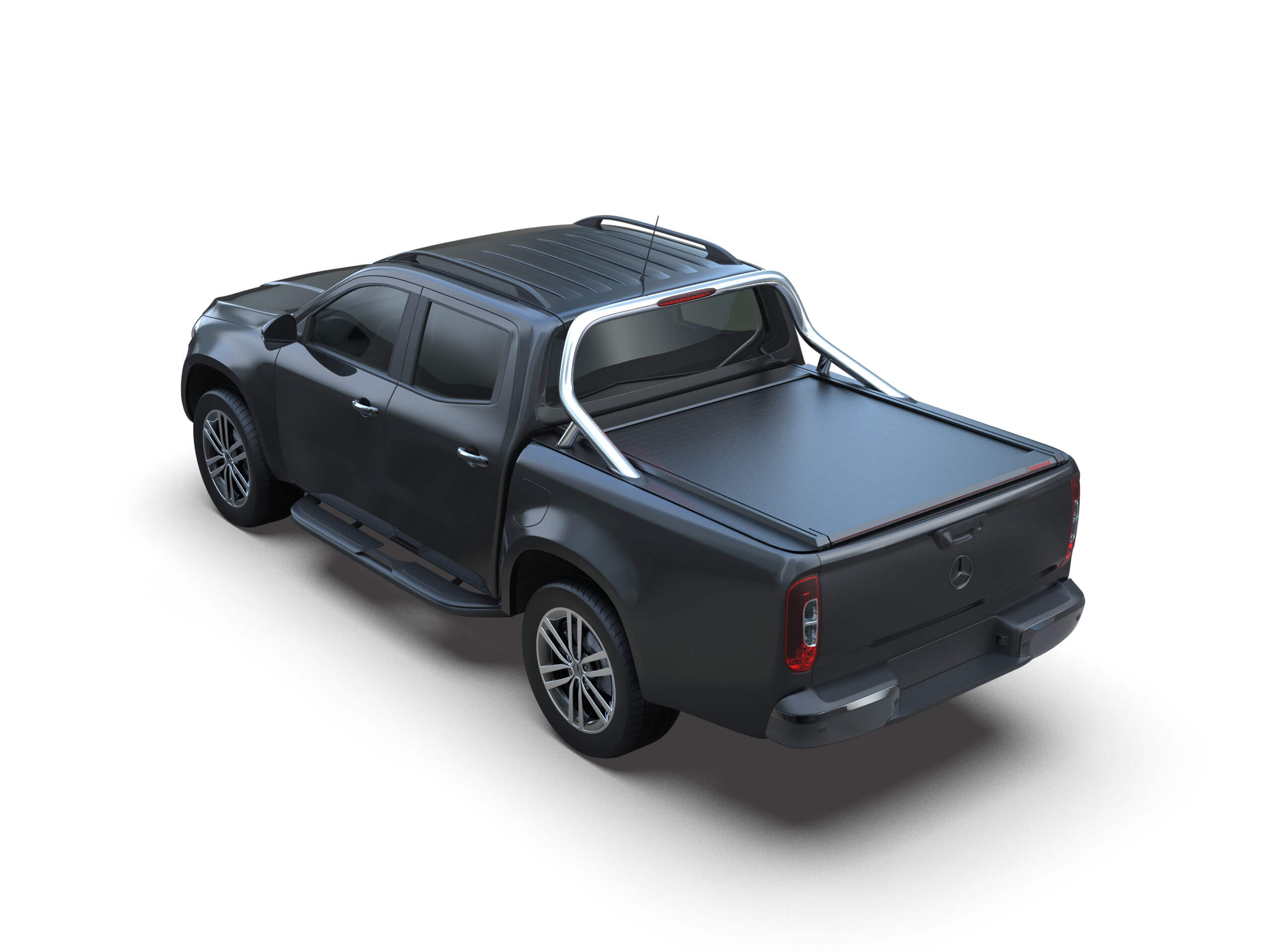 Laderaumabdeckung Rollverdeck Tessera SE manuell für Mercedes X-Klasse 2021+ D/C mit OEM Rollbar TESS 15191 SE black matt