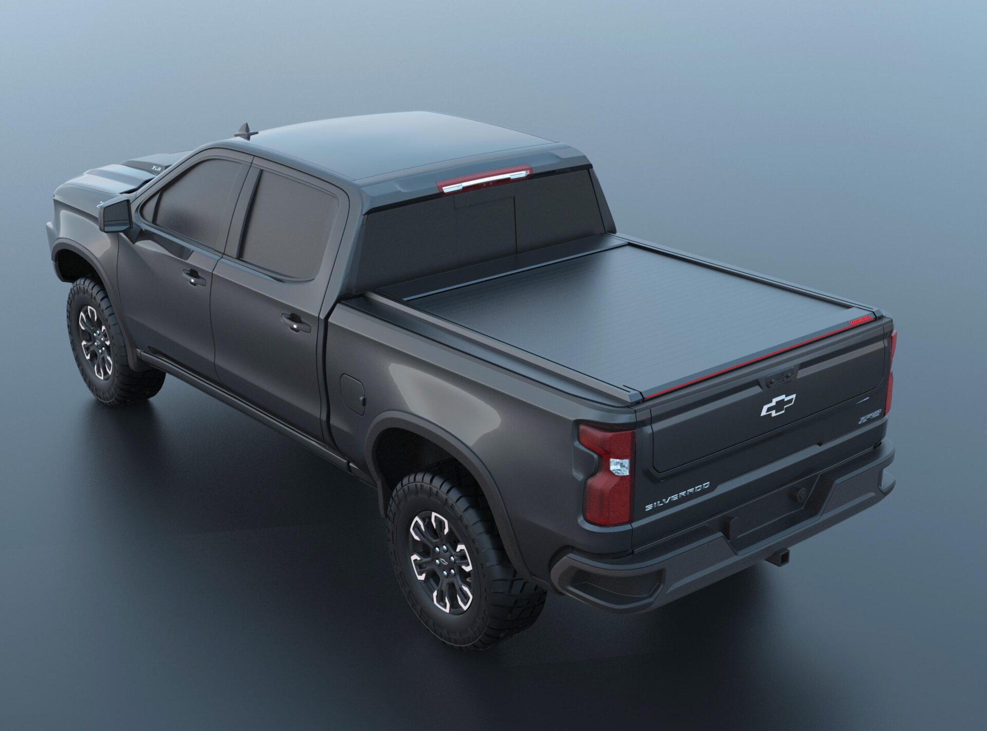 Laderaumabdeckung Rollverdeck Tessera SE manuell für Chevrolet Silverado 2023+ D/C TESS 1525 SE black matt