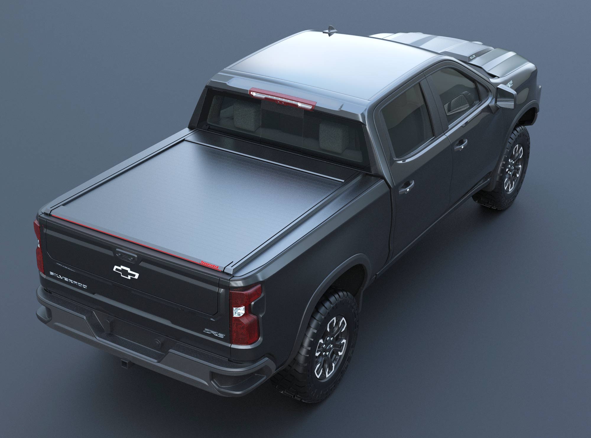 Laderaumabdeckung Rollverdeck Tessera SE manuell für Chevrolet Silverado 2023+ D/C TESS 1525 SE black matt