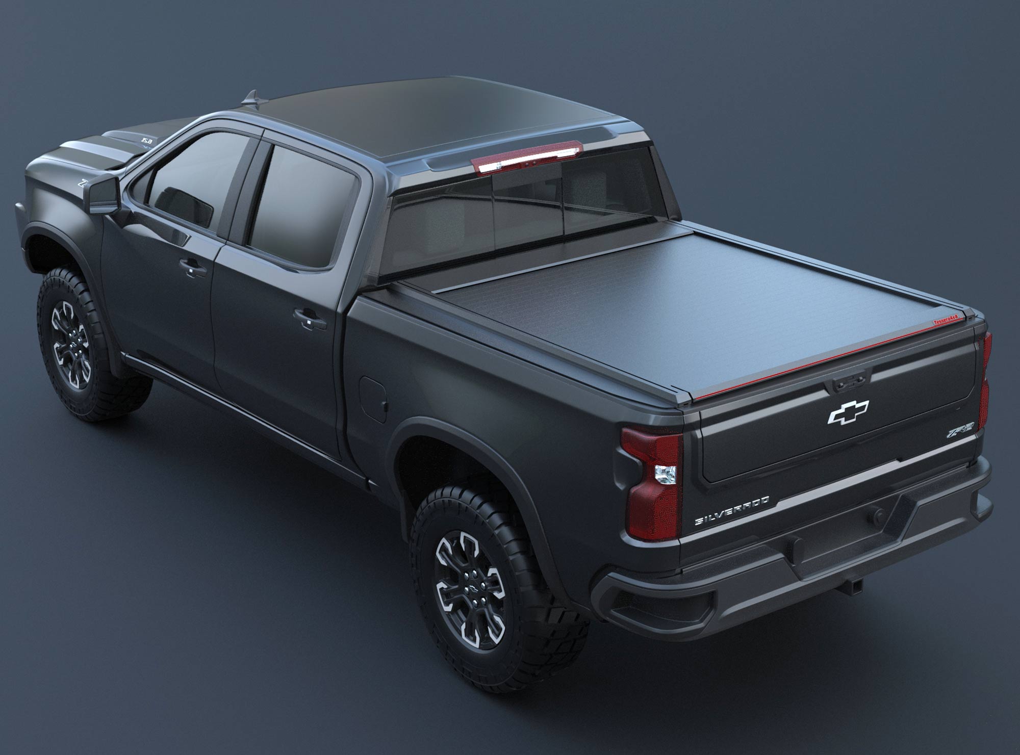 Laderaumabdeckung Rollverdeck Tessera SE manuell für Chevrolet Silverado 2023+ D/C TESS 1525 SE black matt