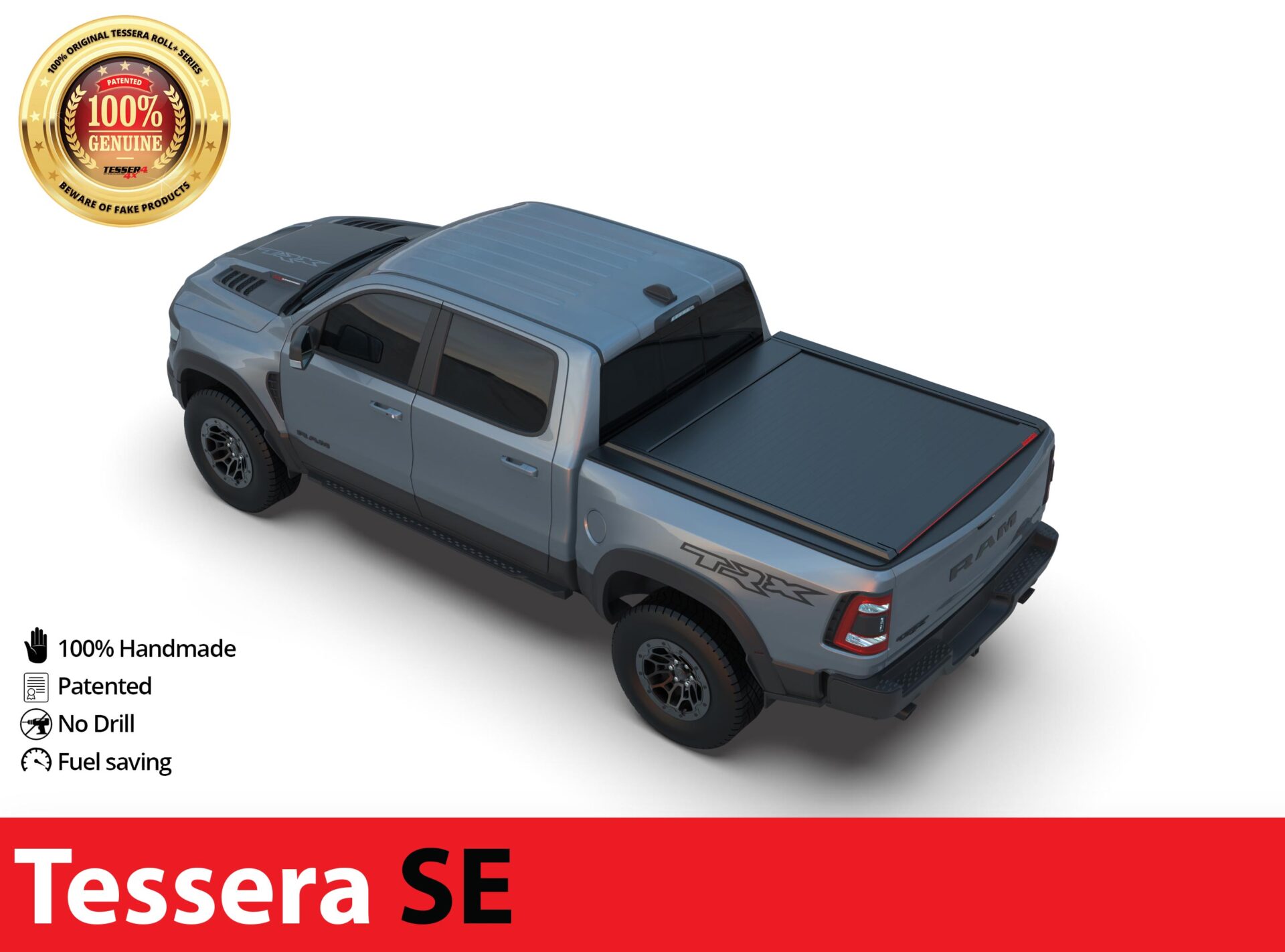 Laderaumabdeckung Rollverdeck Tessera SE manuell für Dodge Ram 1500 2022+ D/C TESS 1524 SE black matt