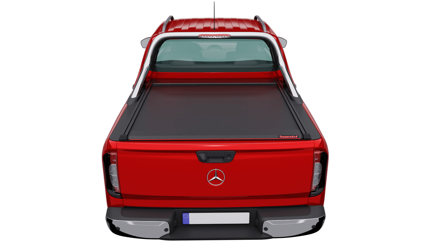 Laderaumabdeckung Rollverdeck Tessera SE manuell für Mercedes X-Klasse 2021+ D/C mit OEM Rollbar TESS 15191 SE black matt