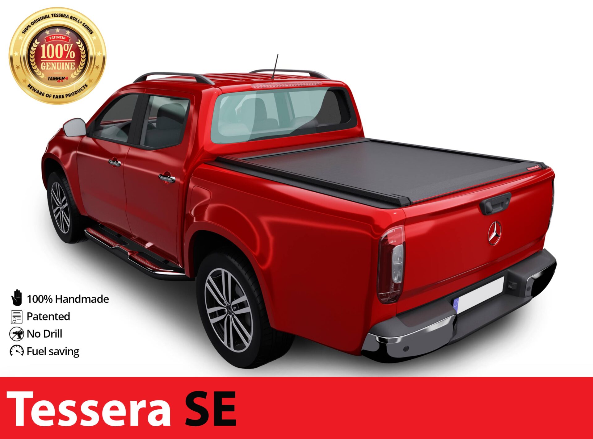 Laderaumabdeckung Rollverdeck Tessera SE manuell für Mercedes X-Klasse D/C TESS 1519 SE black matt