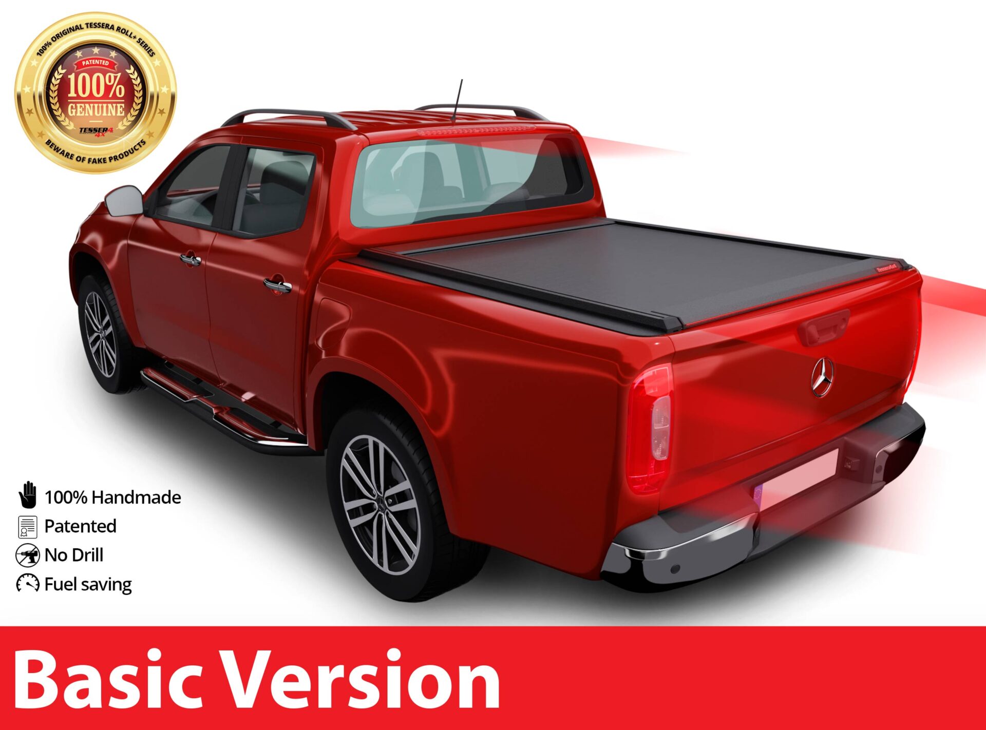 Tessera Roll+ Laderaumabdeckung "Basic" für Mercedes X-Klasse 2021+ D/C TESS 1419 ROLL black matt