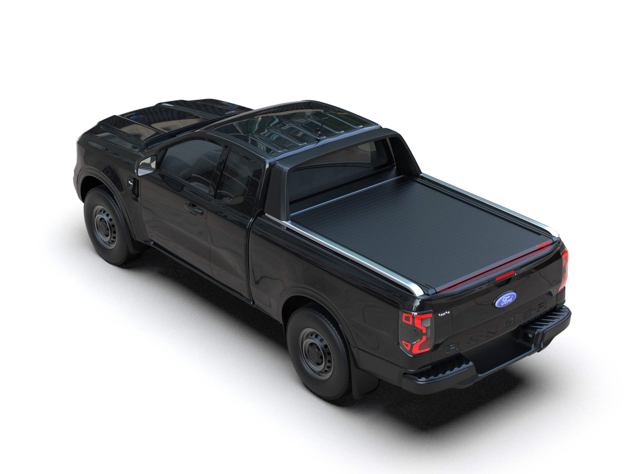 Tessera Roll+ Laderaumabdeckung Rollverdeck "Basic" manuell für FORD Ranger Wildtrak T6.2 P703 2023+ Extrakabine TESS 14090 ROLL black matt
