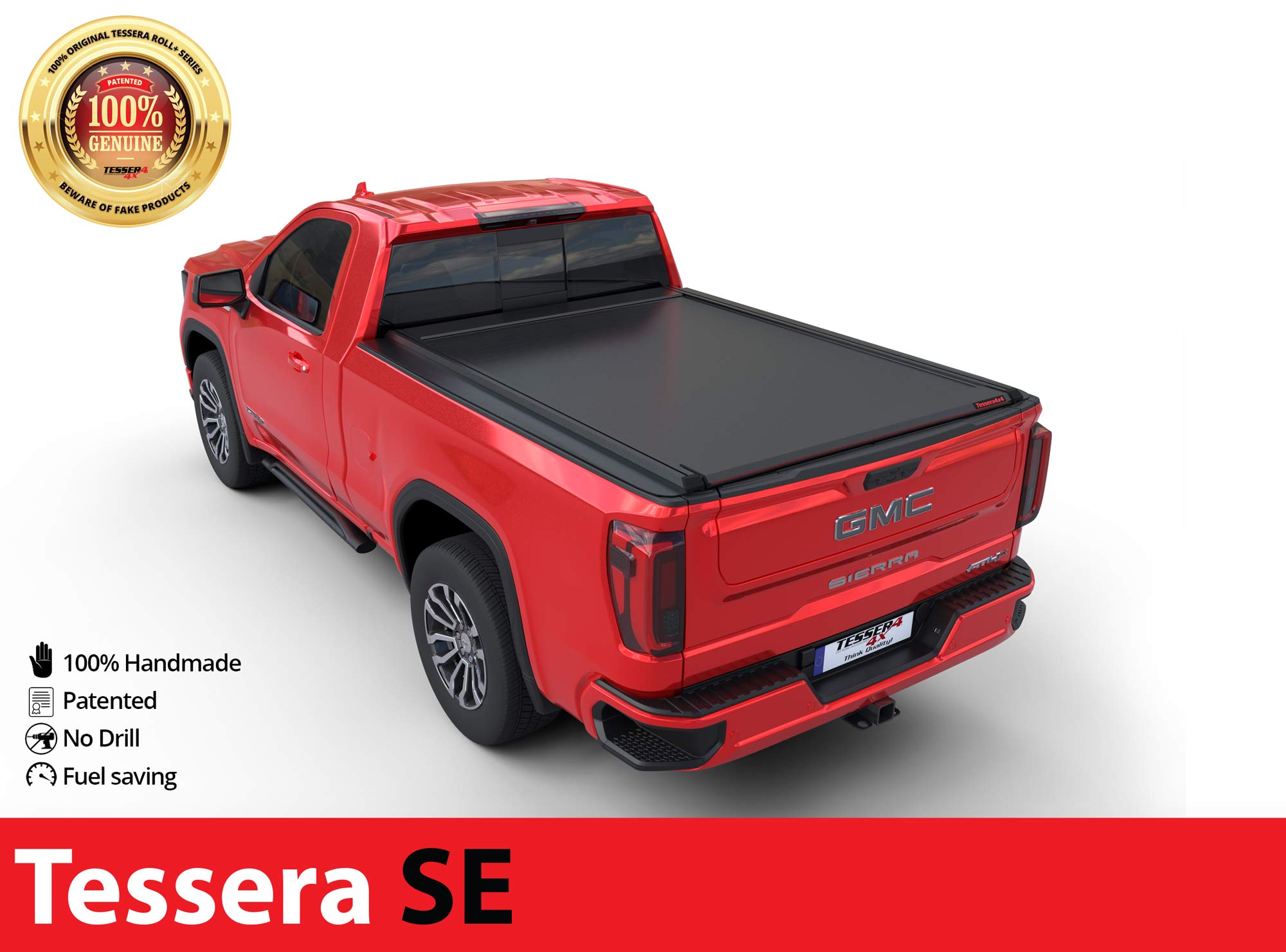 Laderaumabdeckung Tessera SE für GMC Sierra 1500 2023+ Einzelkabine TESS 1527 SE black matt